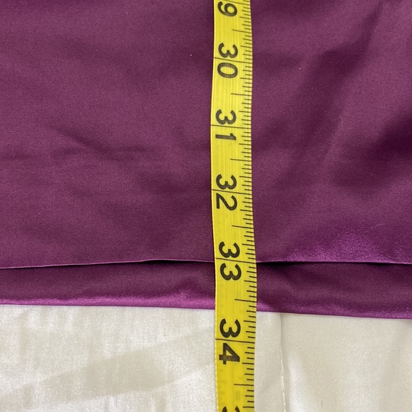 Couture by Twelve Shift Dress M/L Purple Satin Shine Fairy Coquette Retro FLAW - Picture 8 of 13